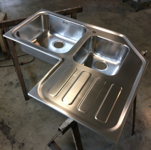 Double Sinks with Drainer